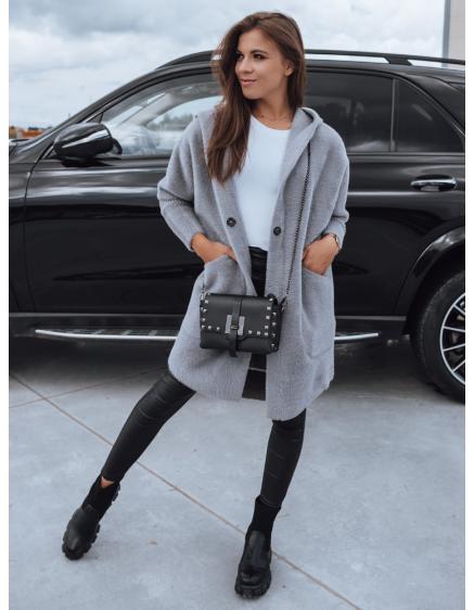 Płaszcz damski ala alpaka RITA ciemnoszary Dstreet NY0459
