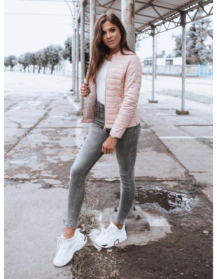 Női steppelt kabát CHLLOE rózsaszín