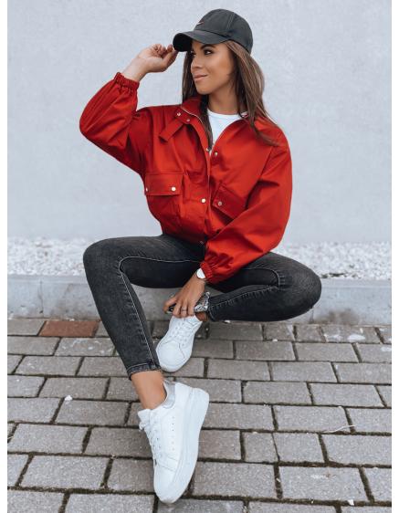 Dámské bomber bunda elegantní GRACEFUL červená