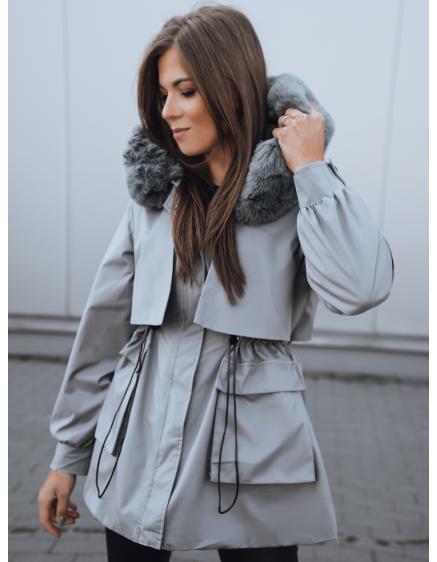 Női téli kabát kapucnival TAYLOR szürke
