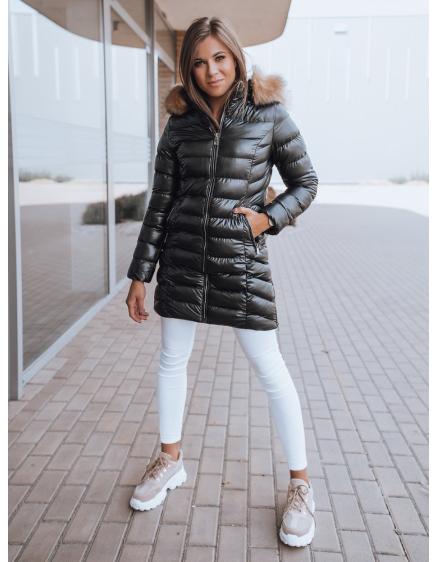 Női téli kapucnis dzseki REBECCA fekete