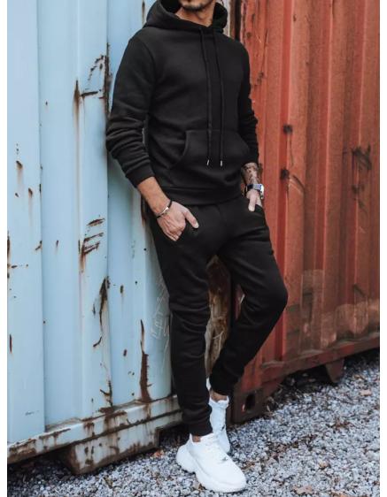 Férfi kapucnis tréningruha STREET fekete