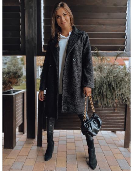 Dámsky zimný kabát jednoradový VALERIE čierny