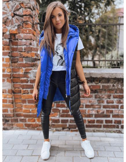 Női steppelt kapucnis mellény CHESTER fekete