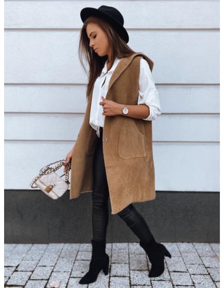 Dámská společenská vesta ARTEMI II tmavě hnědá