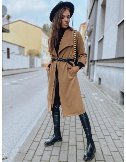 Női egyberészes elegáns kabát ROKKI barna
