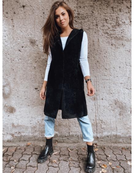 Női téli mellény kapucnival ARTEMI fekete