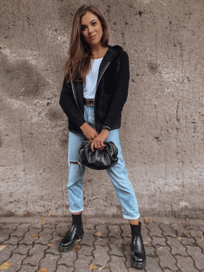 Dámska zateplená bunda s kapucňou KATHERINE čierna