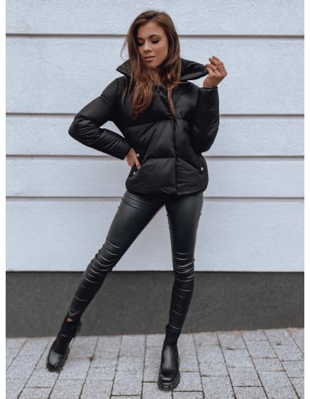 Női téli steppelt dzseki kapucni nélkül LARO fekete