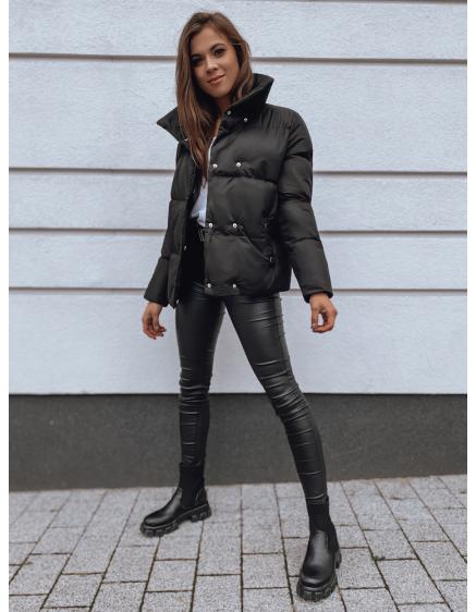 Női téli steppelt dzseki kapucni nélkül LARO fekete