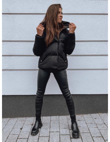 Női téli steppelt dzseki kapucni nélkül LARO fekete