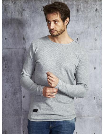 Szürke pamut férfi blúz