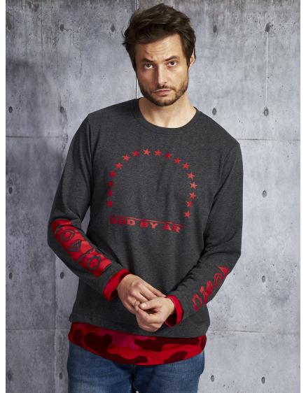 Piros réteges blúz férfiaknak