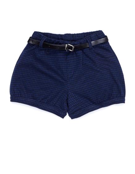 Bavlněné peplite šortky pro dívky v námořnické modři