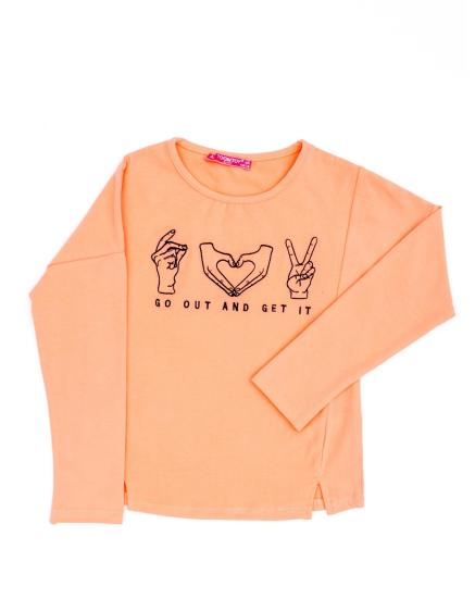 Barack lány blúz hímzéssel