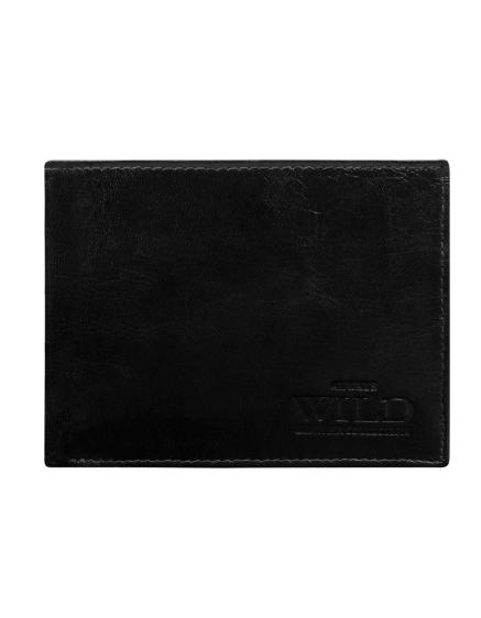 Pánska čierna horizontálna peňaženka