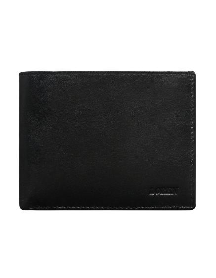 Horizontálna čierna pánska peňaženka