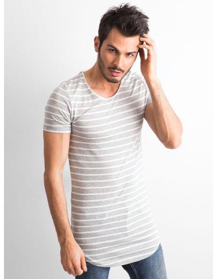 Férfi csíkos ing szürke