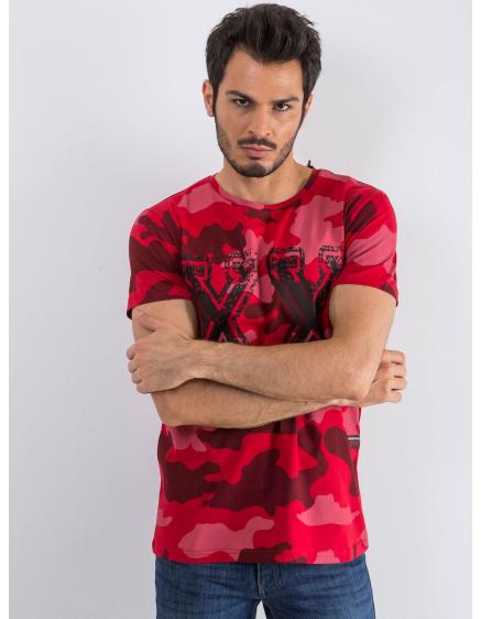 Férfi piros póló Moro