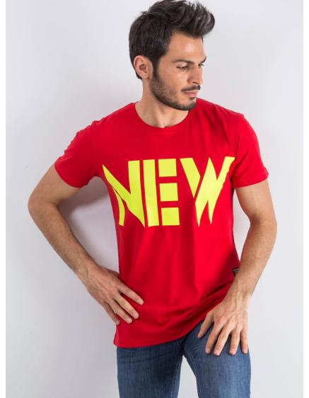 Červené pánské tričko Public