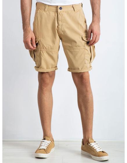 Béžové pánske šortky Miles