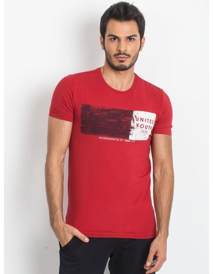 Pánské červené tričko TOMMY LIFE