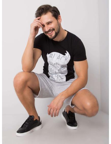 Černé pánské bavlněné tričko Aiden