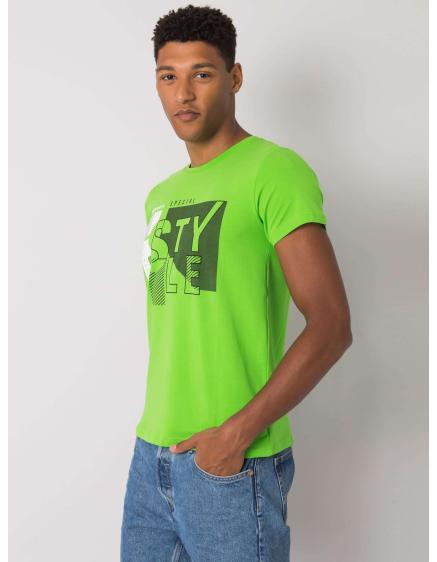 Zelené bavlnené pánske tričko Andreas