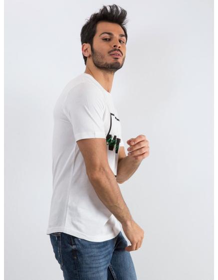 Pánské bílé tričko Contrast