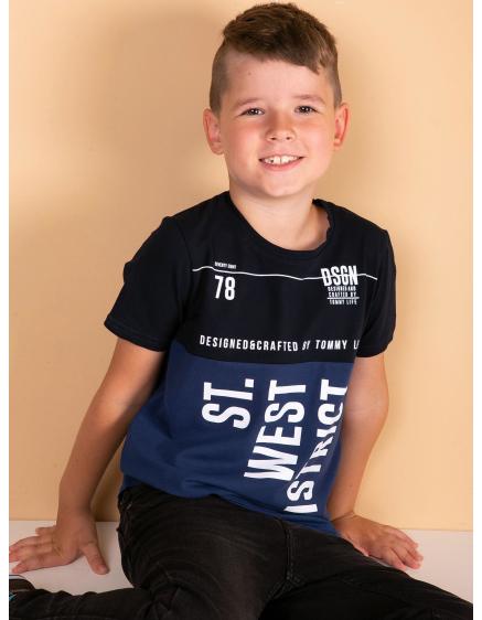 TOMMY LIFE fiú tengerészkék pólóing