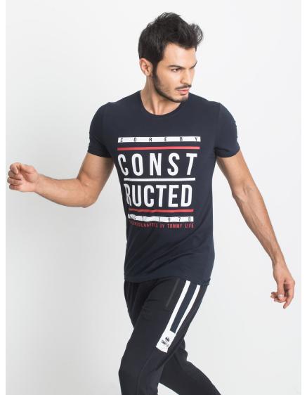 Férfi sötétkék TOMMY LIFE póló