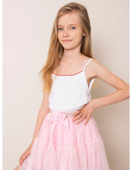 Červenobílý top pro dívku