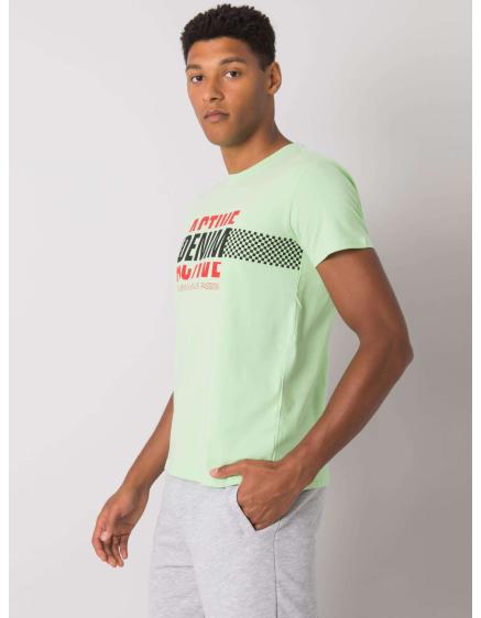 Svetlozelené pánske tričko Collin s potlačou