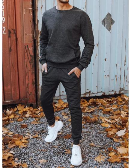 Férfi tréningruha nyomtatás nélkül BASE szürke