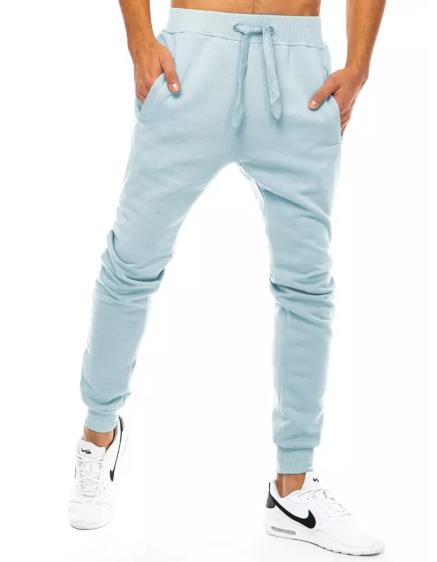 Pánske športové tepláky bez potlače CORO modré