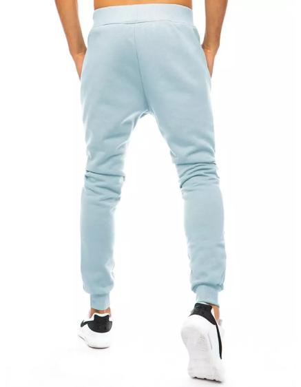 Pánske športové tepláky bez potlače CORO modré