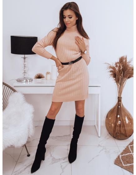 Dámské elegantní šaty bez potisku JOSIE růžová