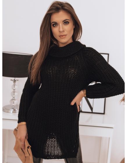 Női elegáns pulóver LOVISA fekete