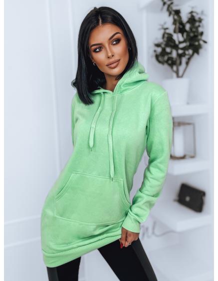 Női bővített kapucnis pulóver INVIS, menta
