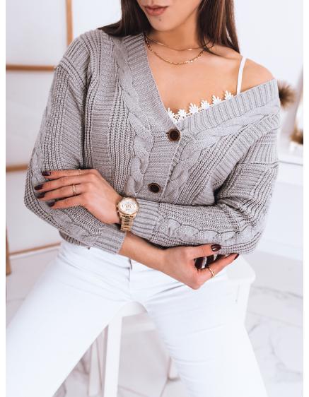 Dámsky sveter ROXIE svetlo šedý