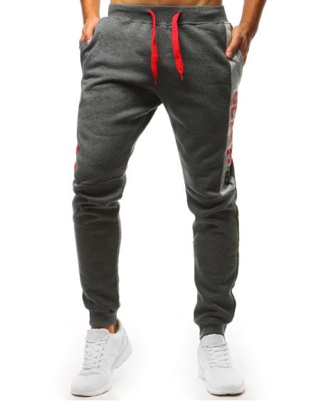 Férfi melegítőnadrág SUPR antracit mintával