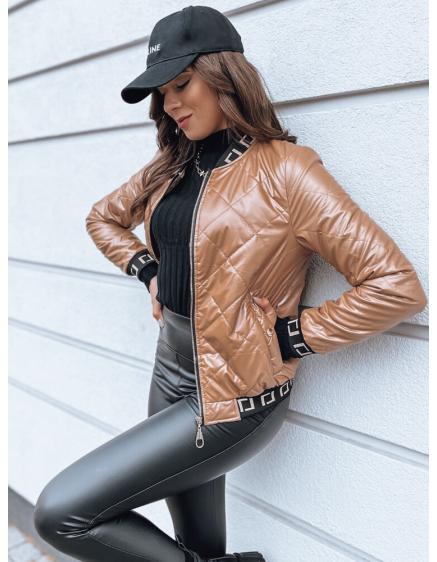 Dámska prešívaná bunda BASEBALL béžová