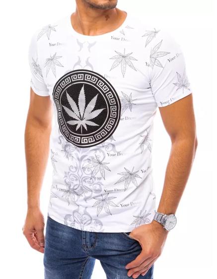 Pánské tričko WEED III bílé