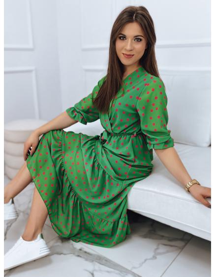 Dámské šaty DOT zelené