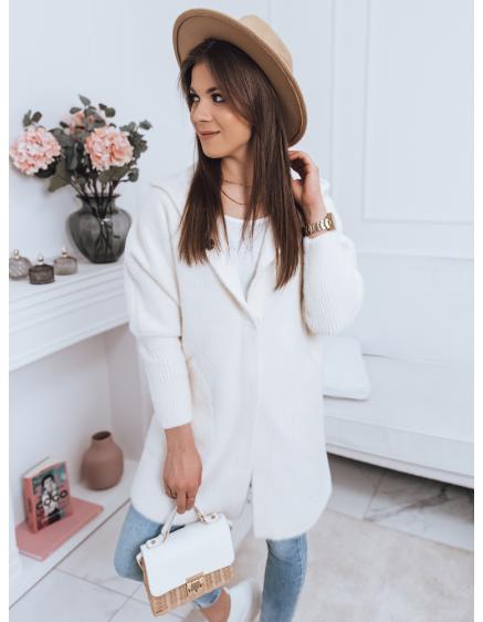 Női alpakka kabát RITA ekrü színű