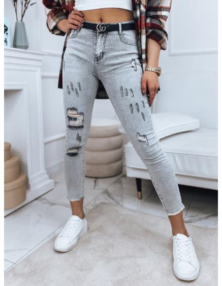 Dámské džíny DESAN světle šedé