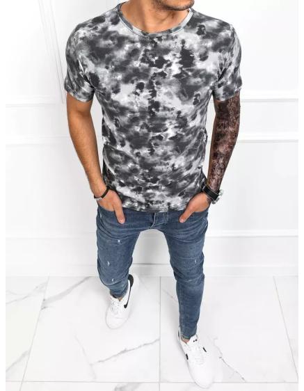 Pánske tričko s potlačou SMOKE biele