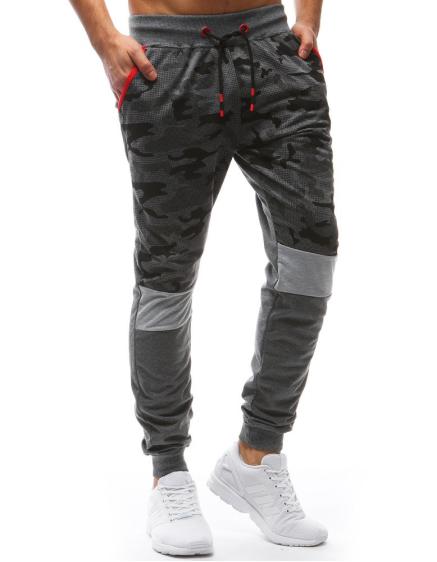 Férfi terepszínű melegítőnadrág RULA sötétszürke