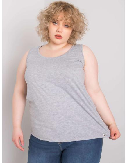 Női hosszú plus size felső KEYLA szürke