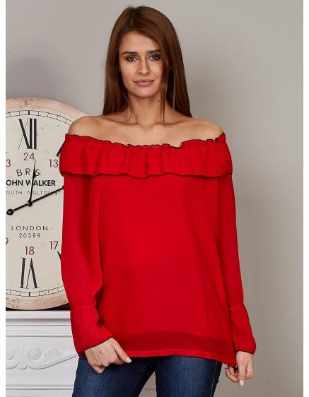 Női blúz SPANGA piros